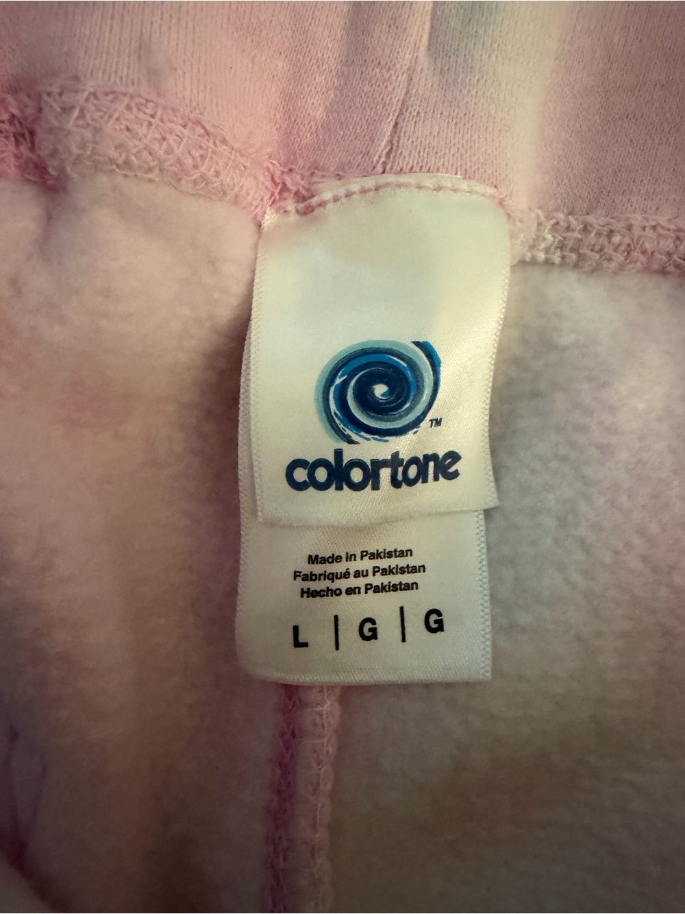 Colortone Tie-Dye Joggers – Size L Cotton Candy - Picture 6 of 10